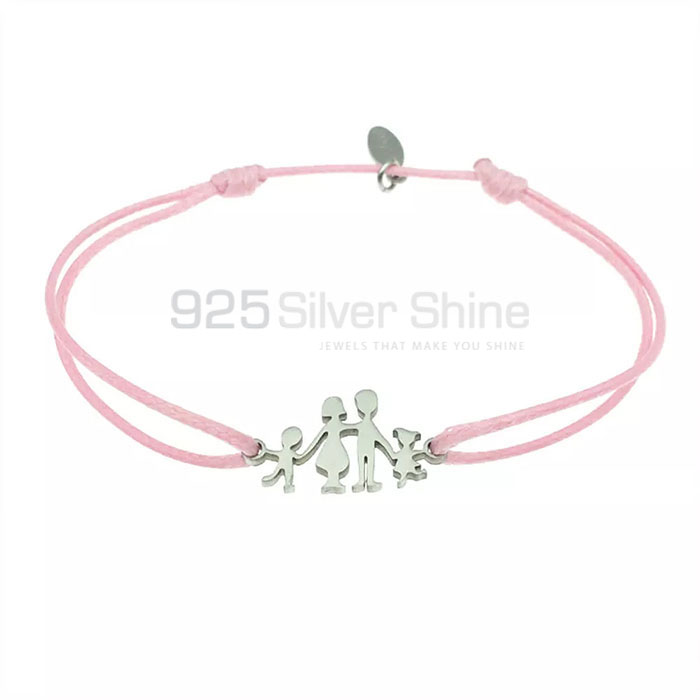 925 Sterling Silver Family Minimalist Charm Bracelet FAMB107