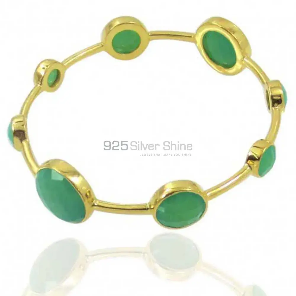 925 Sterling Silver Gemstone Bracelets In Gold Plated Jewelry 925SSB99