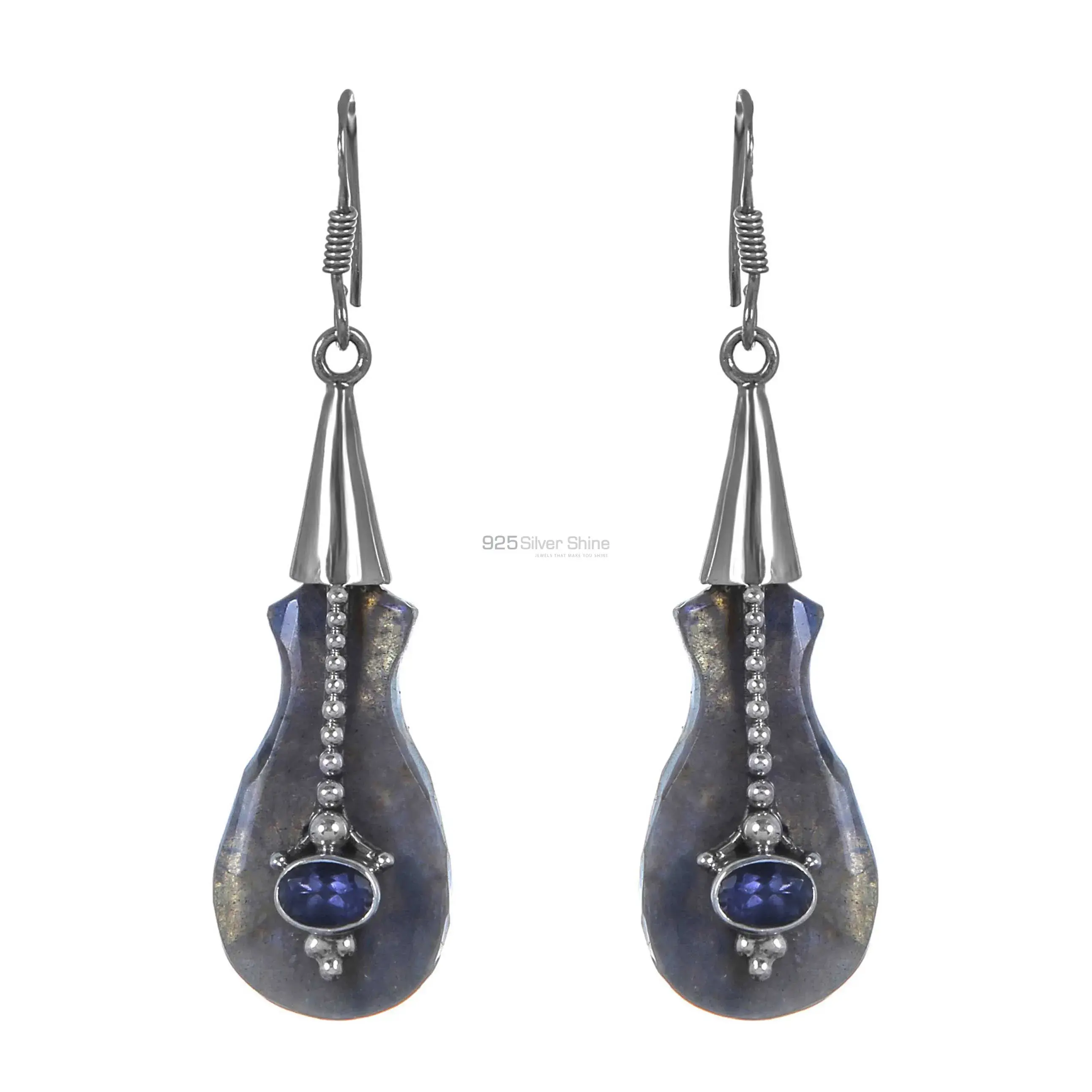 925 Sterling Silver Guitar design earring 925SE299_1