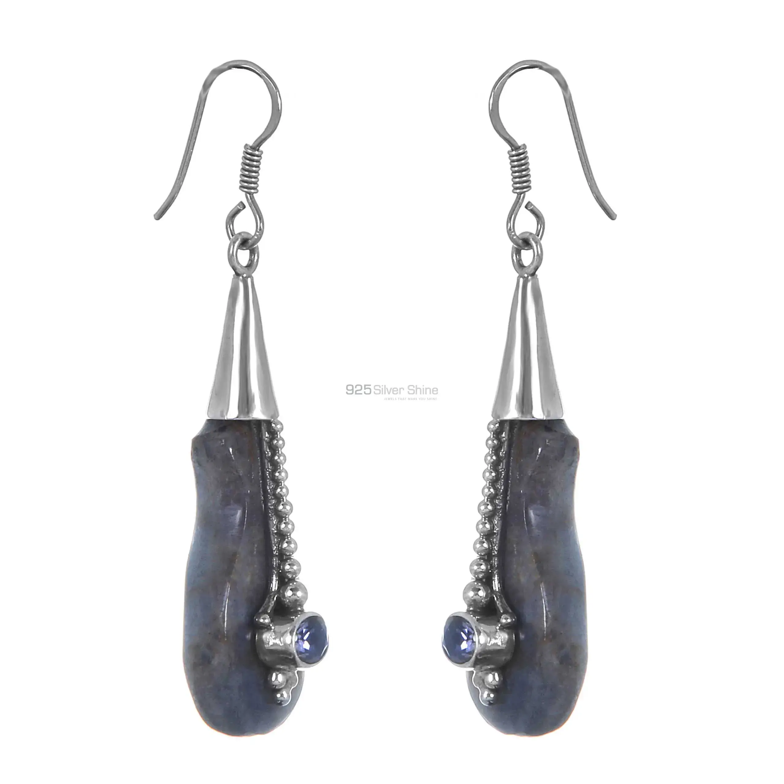 925 Sterling Silver Guitar design earring 925SE299_2
