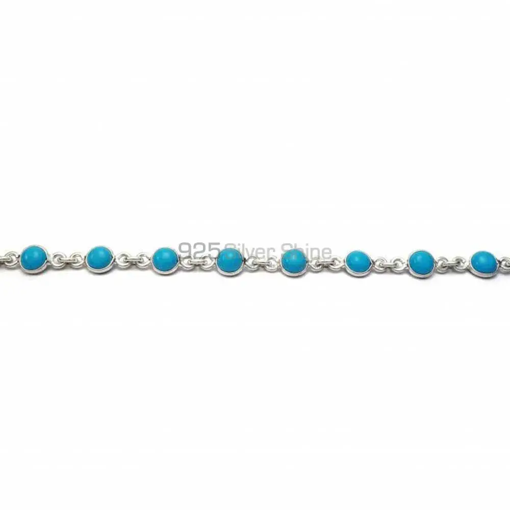 925 Sterling Silver Handmade Bracelets In Turquoise Gemstone Jewelry 925SB250_0