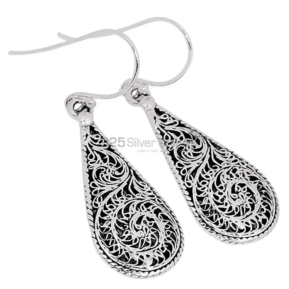 925 Sterling Silver Handmade Earrings 925SE2859_0