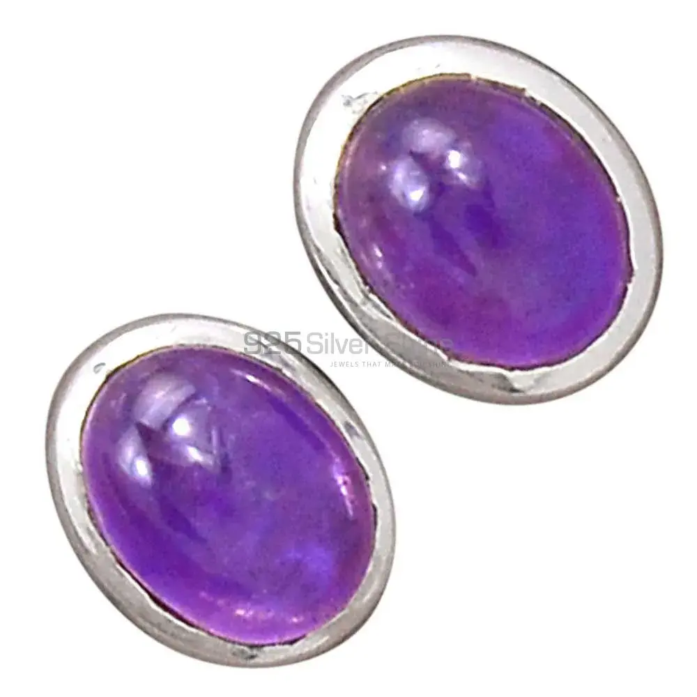 925 Sterling Silver Handmade Earrings In Amethyst Gemstone Jewelry 925SE2692_3