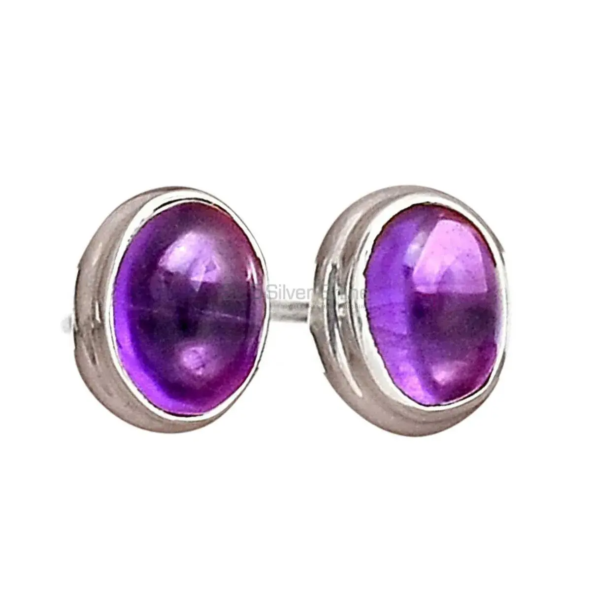 925 Sterling Silver Handmade Earrings In Amethyst Gemstone Jewelry 925SE2692_4