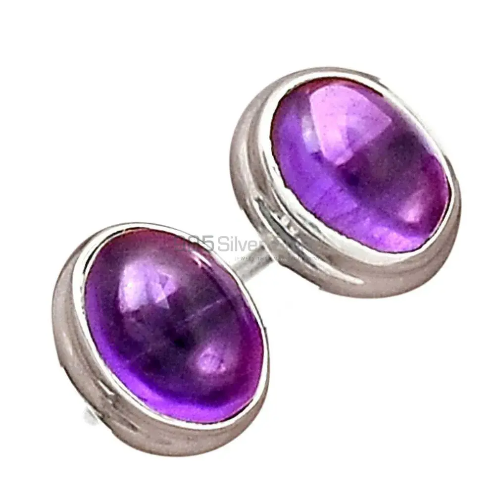 925 Sterling Silver Handmade Earrings In Amethyst Gemstone Jewelry 925SE2692_5