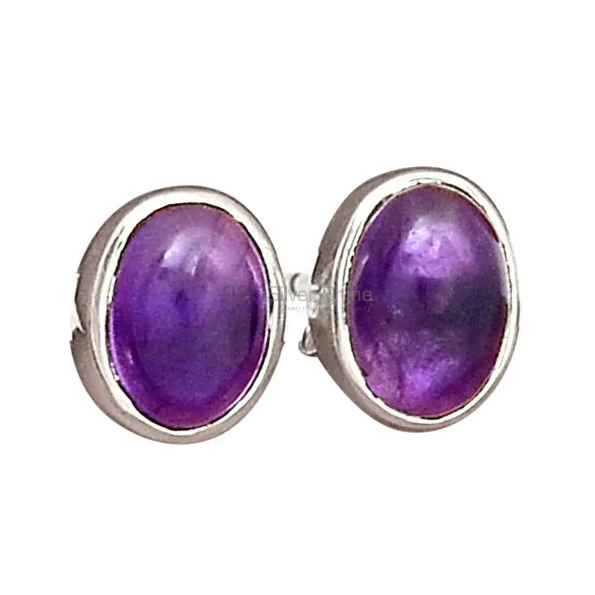 925 Sterling Silver Handmade Earrings In Amethyst Gemstone Jewelry 925SE2692_6