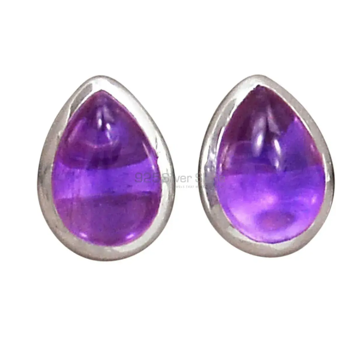 925 Sterling Silver Handmade Earrings In Amethyst Gemstone Jewelry 925SE2692_8