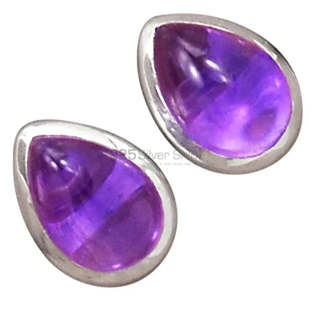 925 Sterling Silver Handmade Earrings In Amethyst Gemstone Jewelry 925SE2692_9