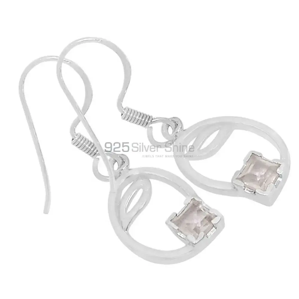 925 Sterling Silver Handmade Earrings In Crystal Gemstone Jewelry 925SE589