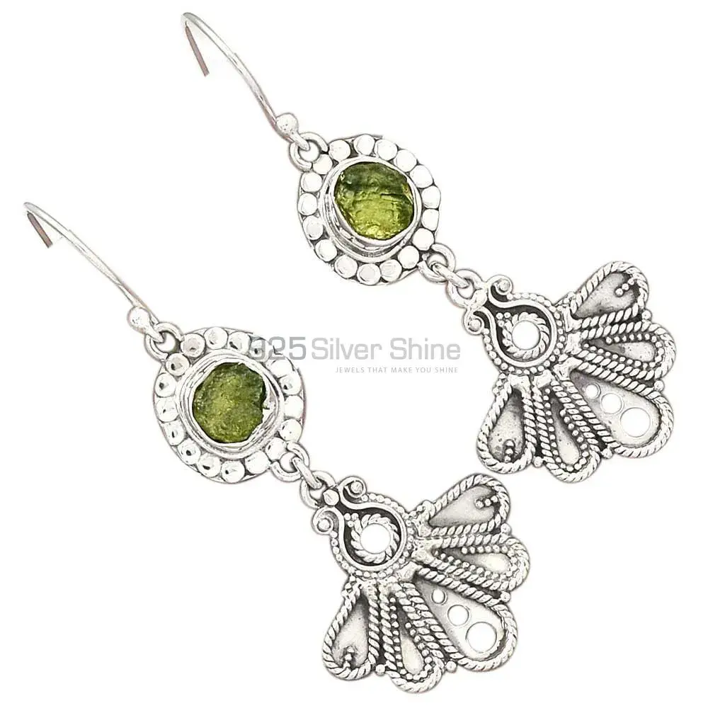 925 Sterling Silver Handmade Earrings Exporters In Moldavate Gemstone Jewelry 925SE3096_1