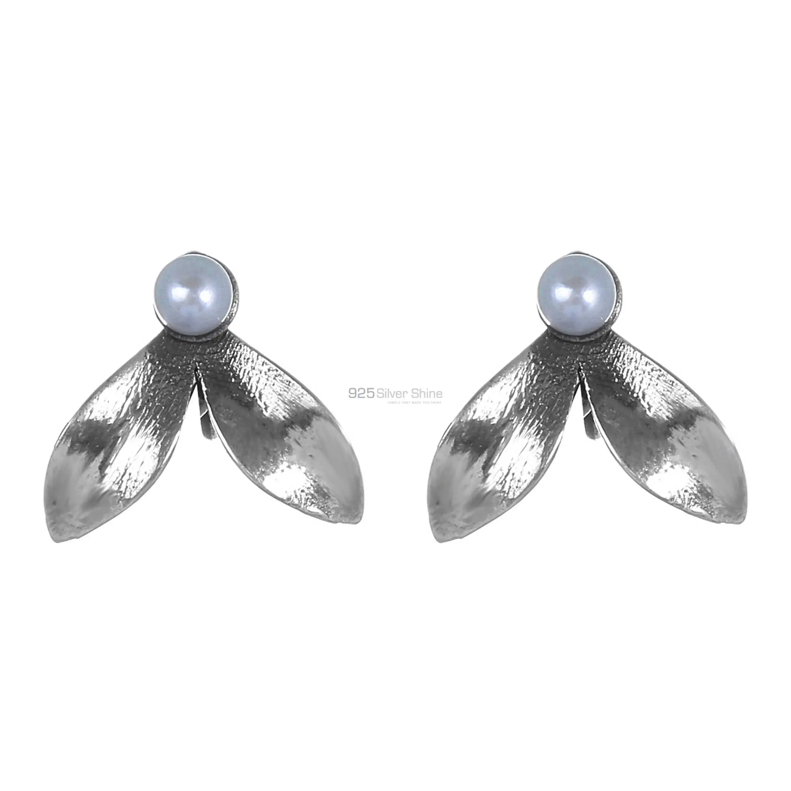 925 Sterling Silver Handmade Earrings Exporters In Pearl Gemstone Jewelry 925SE273