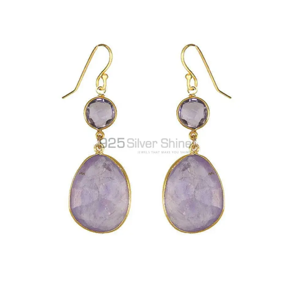 925 Sterling Silver Handmade Earrings Manufacturer In Amethyst Gemstone Jewelry 925SE1885