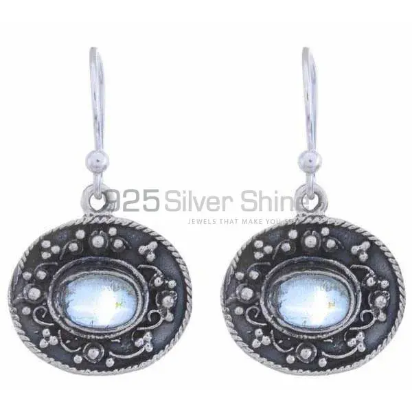 925 Sterling Silver Handmade Earrings Manufacturer In Blue Topaz Gemstone Jewelry 925SE1210