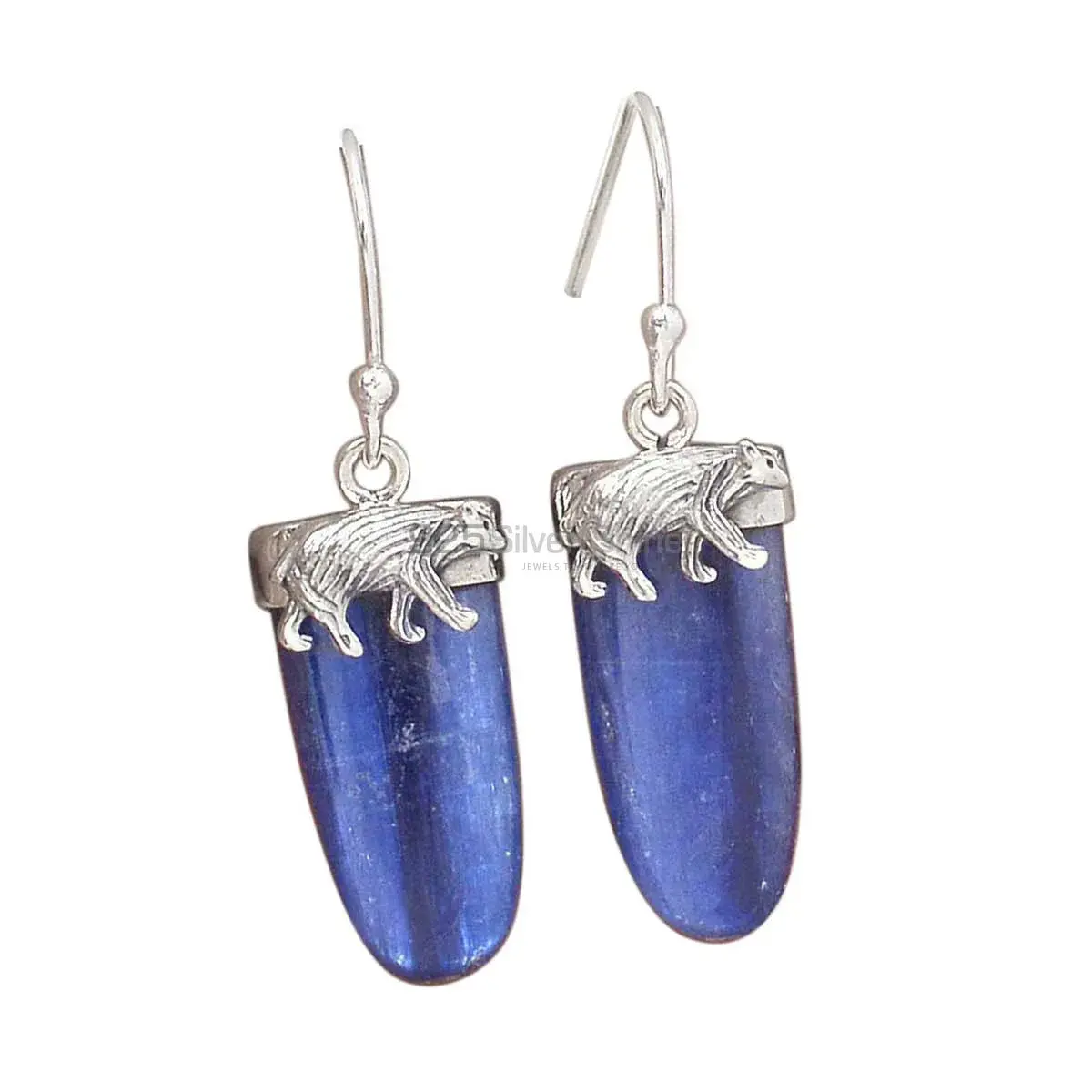 925 Sterling Silver Handmade Earrings In Kyanite Gemstone Jewelry 925SE2778_0