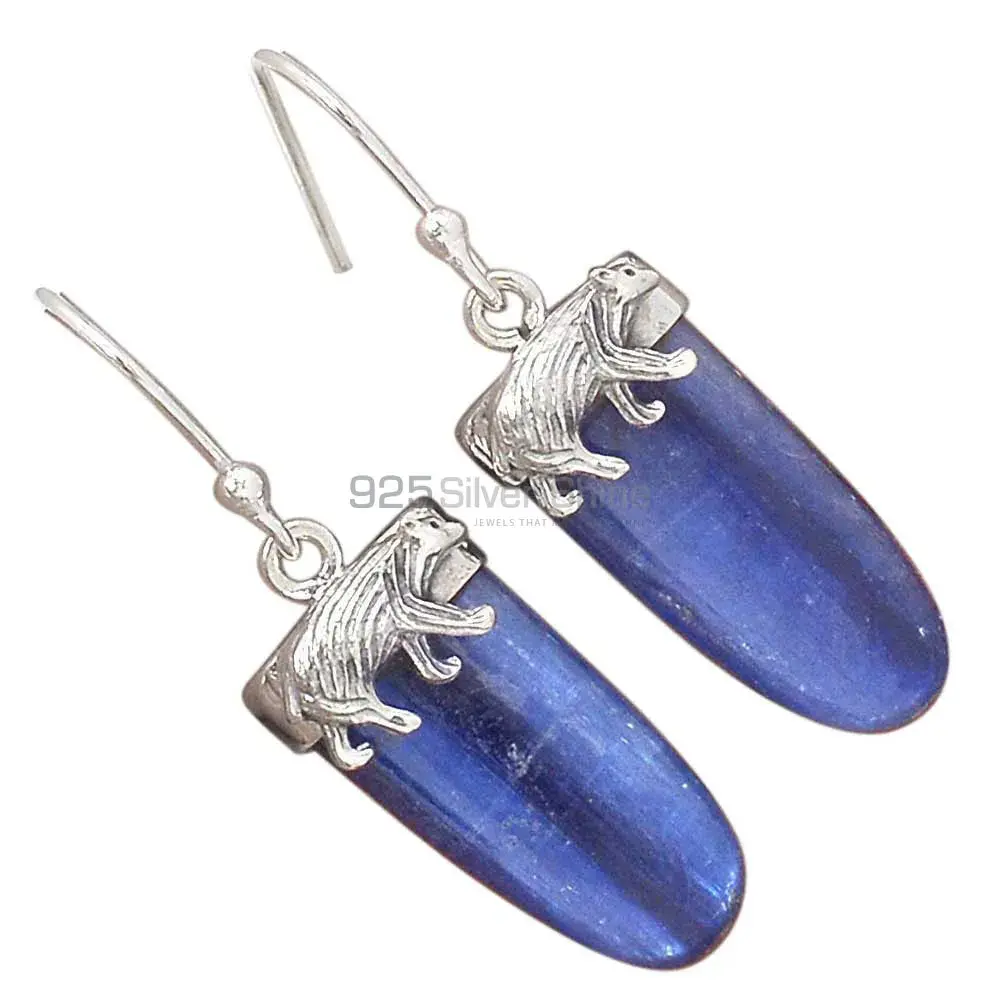 925 Sterling Silver Handmade Earrings In Kyanite Gemstone Jewelry 925SE2778_1
