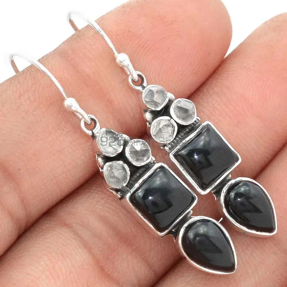 925 Sterling Silver Handmade Earrings In Multi Gemstone Jewelry 925SE2460_1