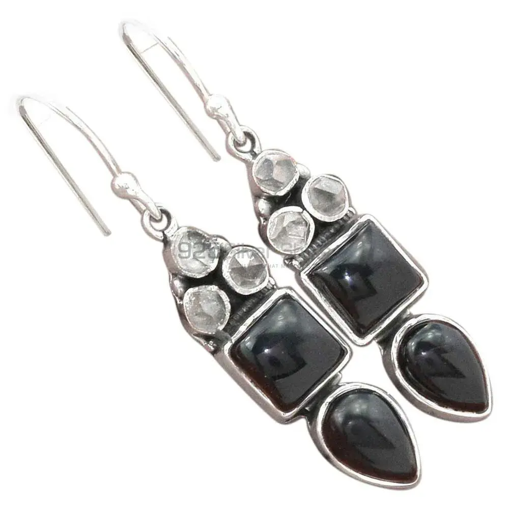 925 Sterling Silver Handmade Earrings In Multi Gemstone Jewelry 925SE2460_2