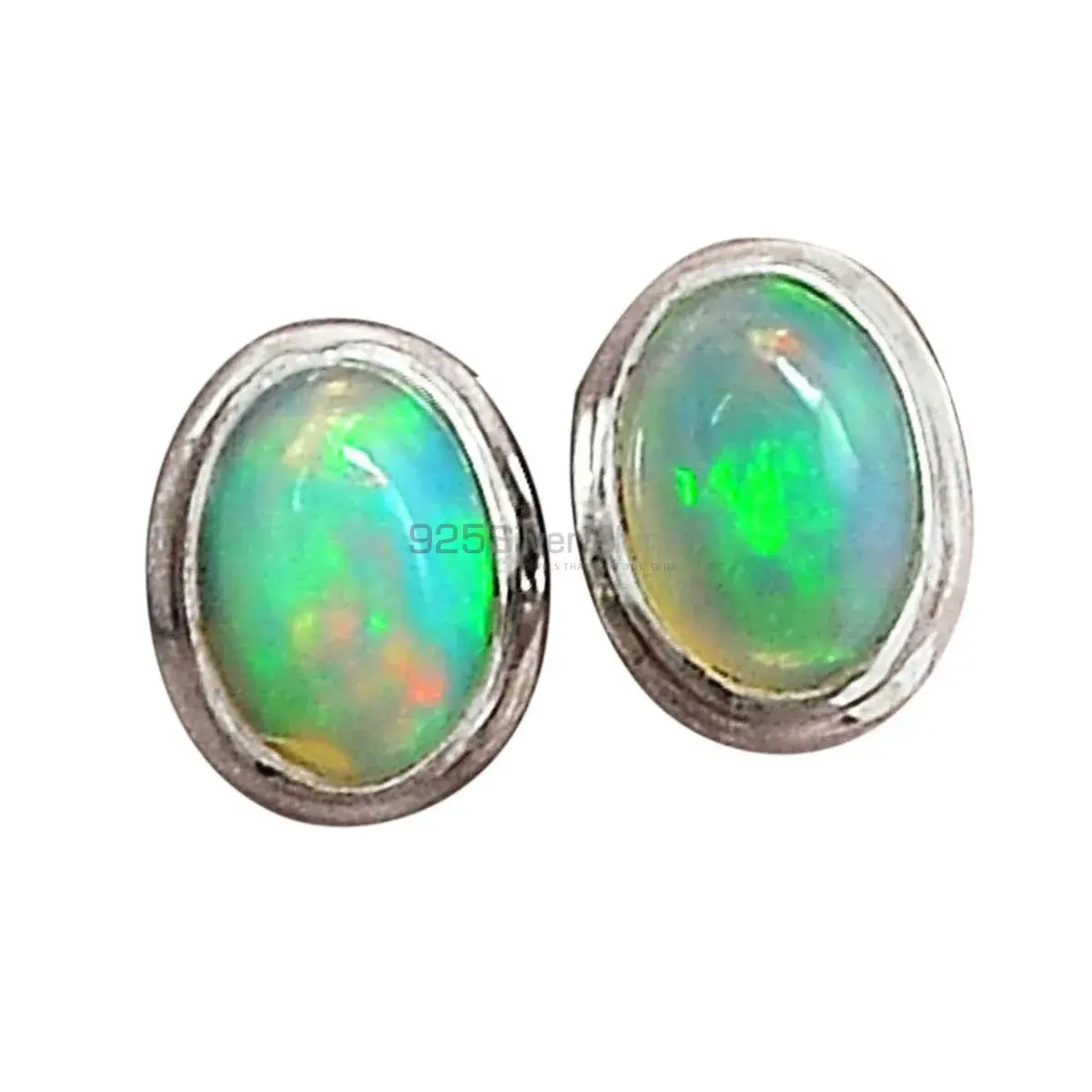 925 Sterling Silver Handmade Earrings In Opal Gemstone Jewelry 925SE2065_2