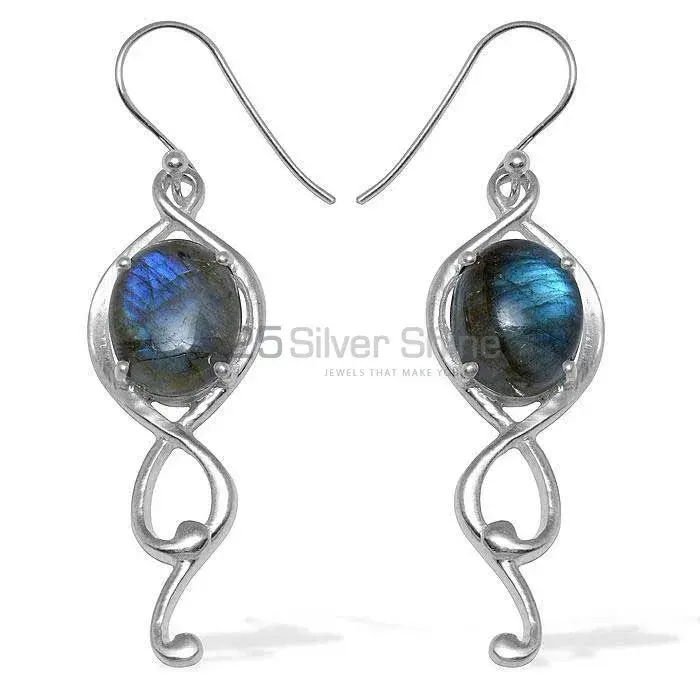 925 Sterling Silver Handmade Earrings In Labradorite Gemstone Jewelry 925SE825_0