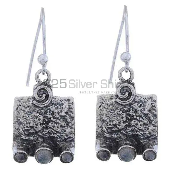 925 Sterling Silver Handmade Earrings Suppliers In Rainbow Moonstone Jewelry 925SE1211