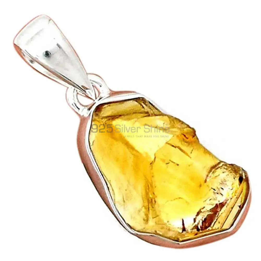 925 Sterling Silver Handmade Pendants In Citrine Gemstone Jewelry 925SP189-3_15