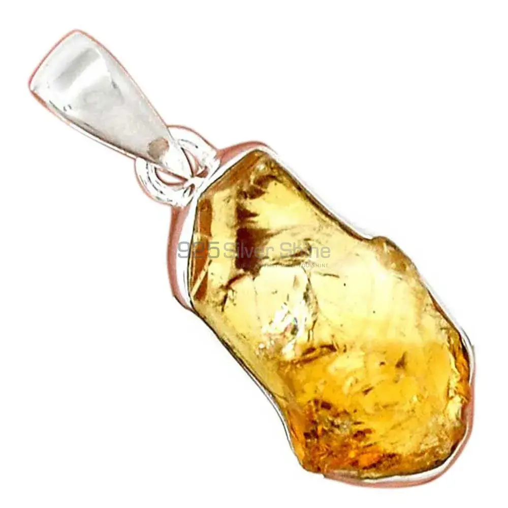 925 Sterling Silver Handmade Pendants In Citrine Gemstone Jewelry 925SP189-3_16