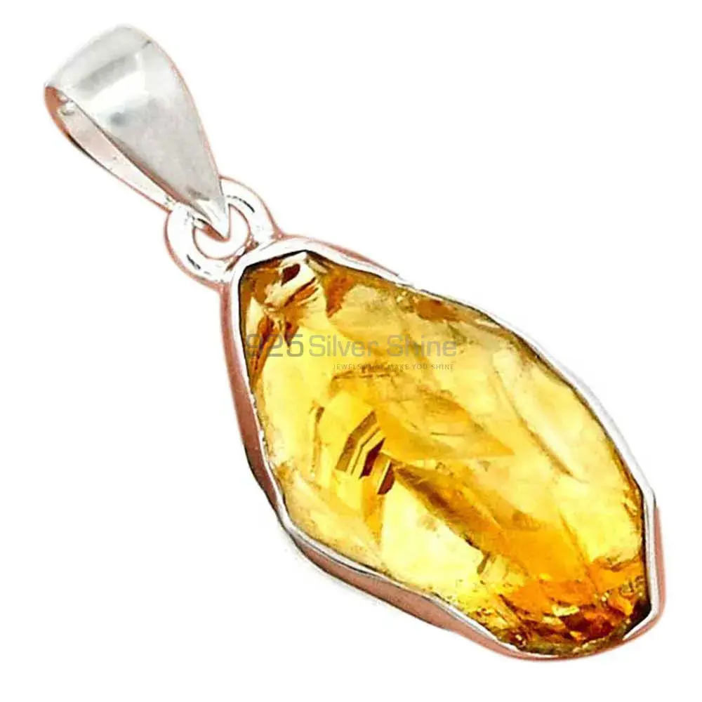925 Sterling Silver Handmade Pendants In Citrine Gemstone Jewelry 925SP189-3_17