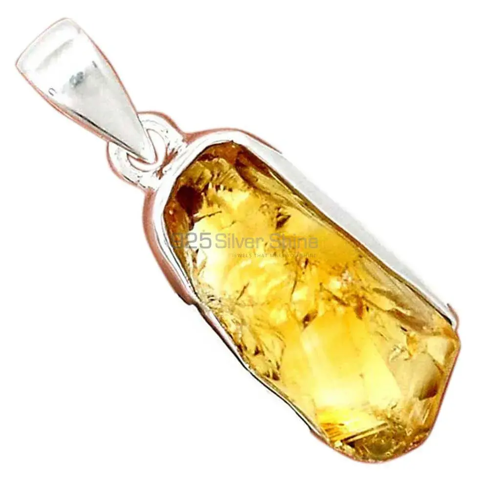 925 Sterling Silver Handmade Pendants In Citrine Gemstone Jewelry 925SP189-3_18