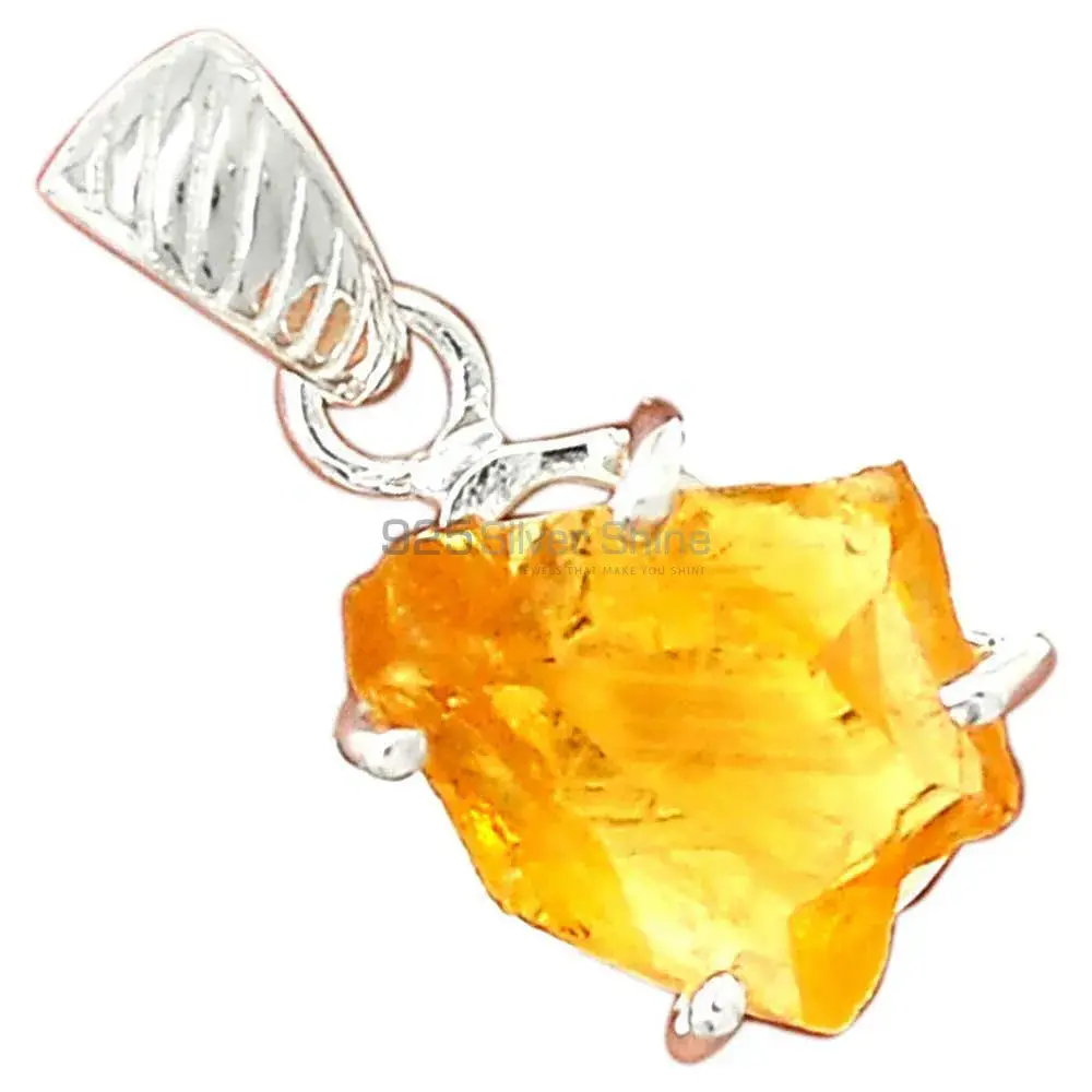 925 Sterling Silver Handmade Pendants In Citrine Gemstone Jewelry 925SP189-3_7