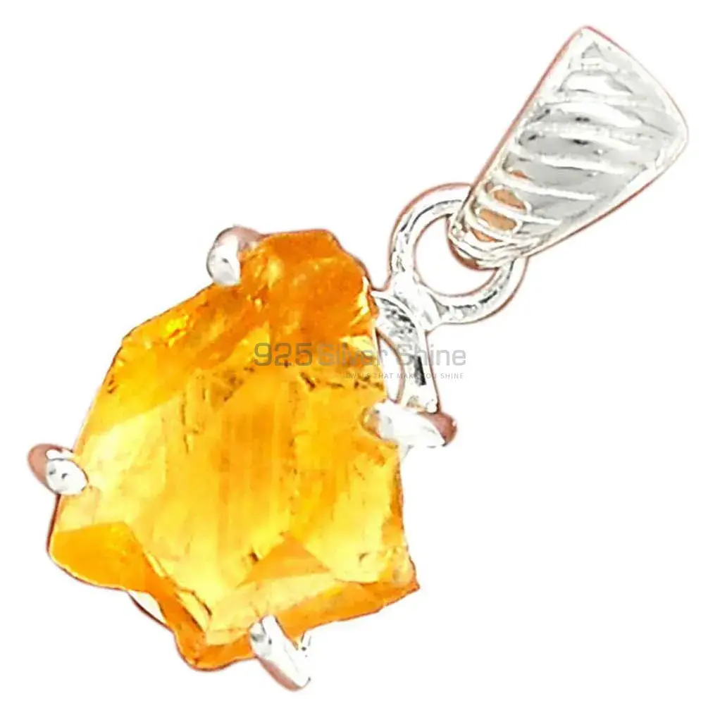 925 Sterling Silver Handmade Pendants In Citrine Gemstone Jewelry 925SP189-3_8