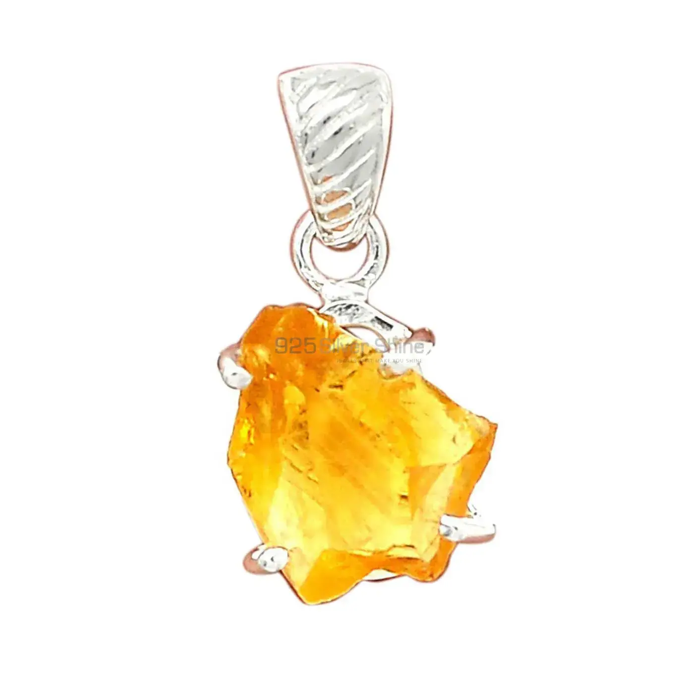 925 Sterling Silver Handmade Pendants In Citrine Gemstone Jewelry 925SP189-3_8