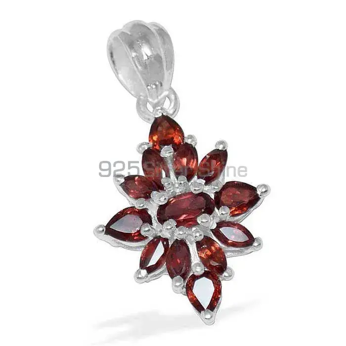 925 Sterling Silver Handmade Pendants In Garnet Gemstone Jewelry 925SP1516_0