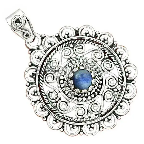 925 Sterling Silver Handmade Pendants In Kyanite Gemstone Jewelry 925SP19-2