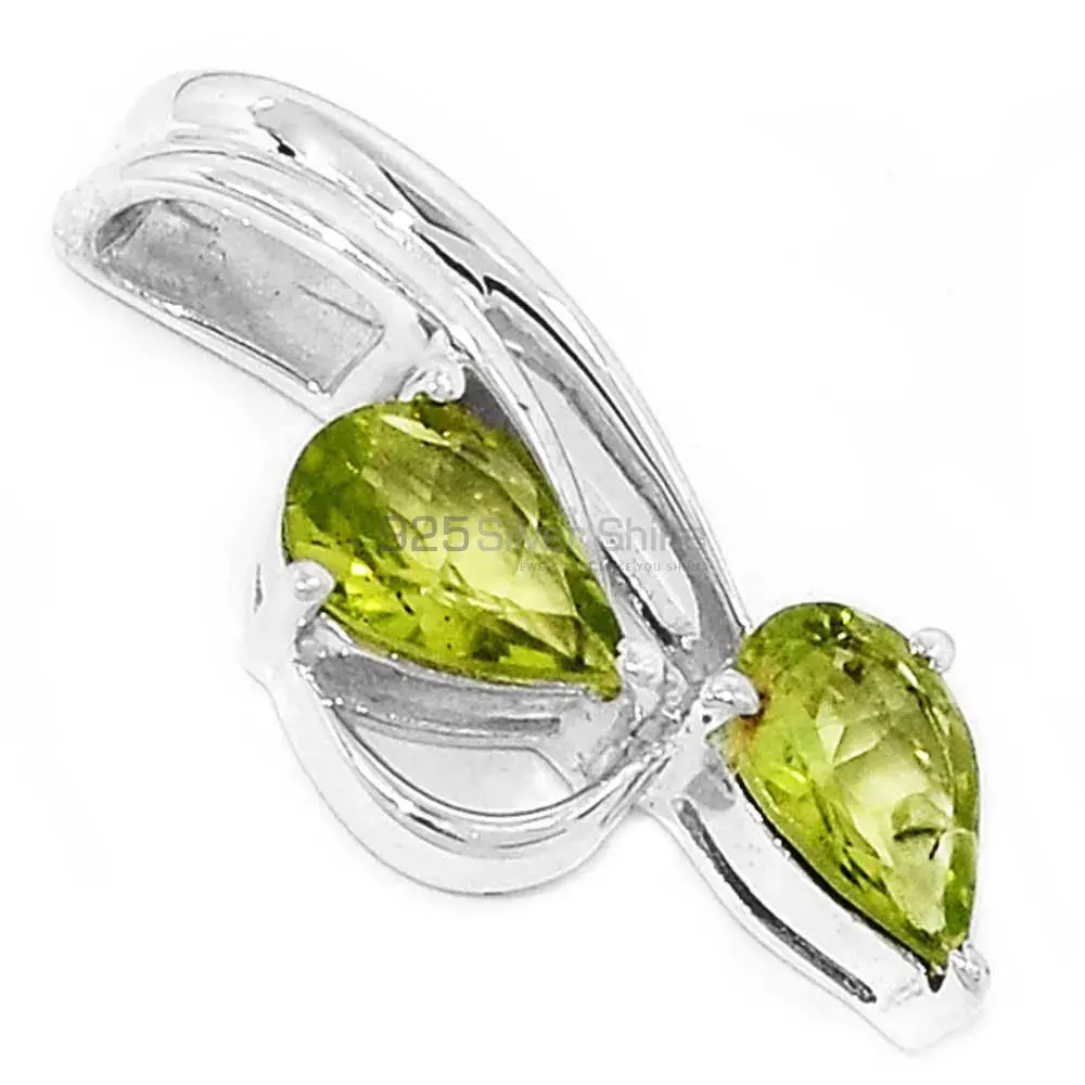 925 Sterling Silver Handmade Pendants In Peridot Gemstone Jewelry 925SP221-4_2