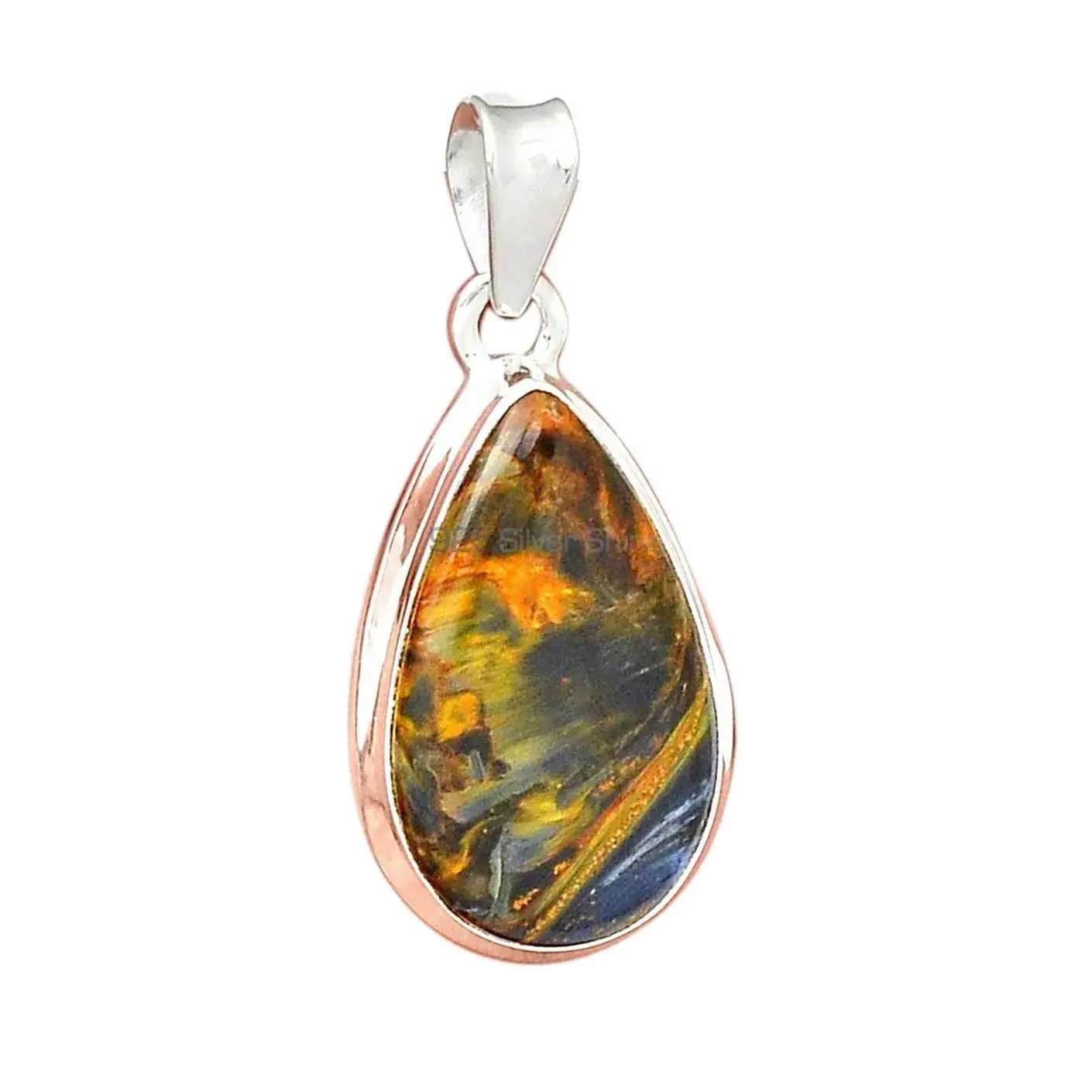 925 Sterling Silver Handmade Pendants In Pietersite Gemstone Jewelry 925SP144_10