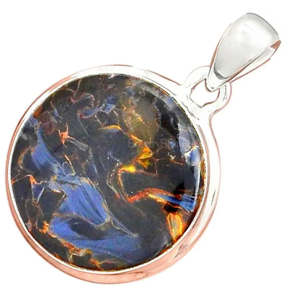 925 Sterling Silver Handmade Pendants In Pietersite Gemstone Jewelry 925SP144_11