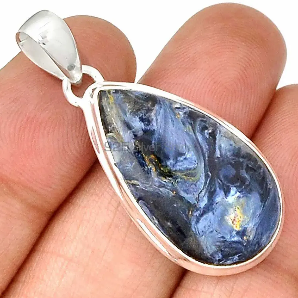 925 Sterling Silver Handmade Pendants In Pietersite Gemstone Jewelry 925SP144_14