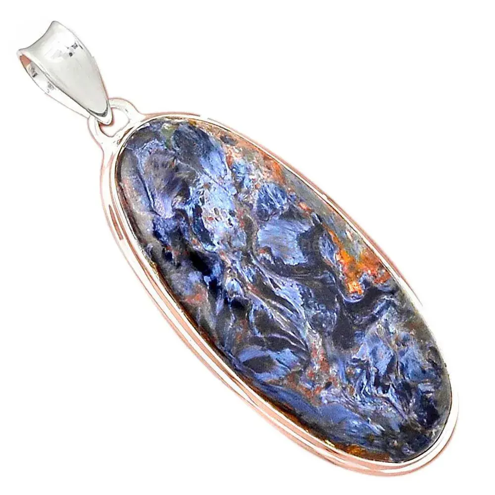 925 Sterling Silver Handmade Pendants In Pietersite Gemstone Jewelry 925SP144_18