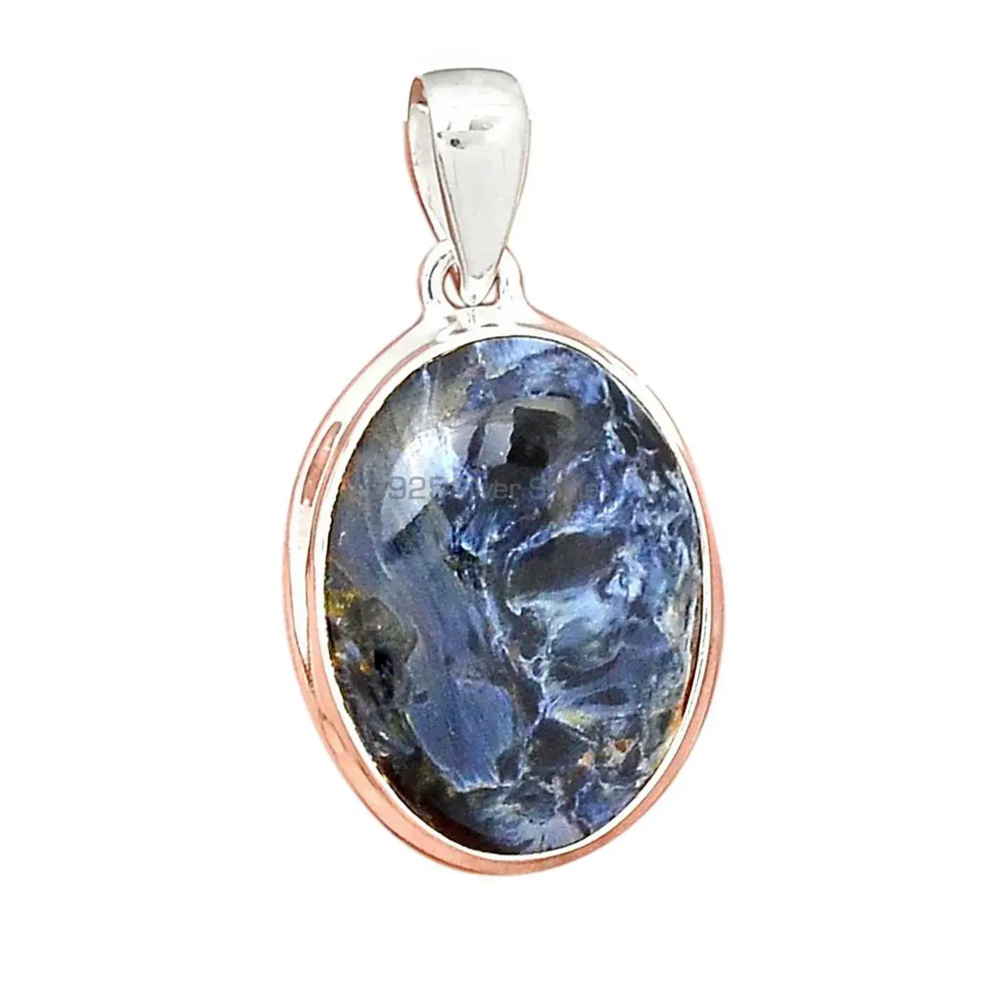 925 Sterling Silver Handmade Pendants In Pietersite Gemstone Jewelry 925SP144_2