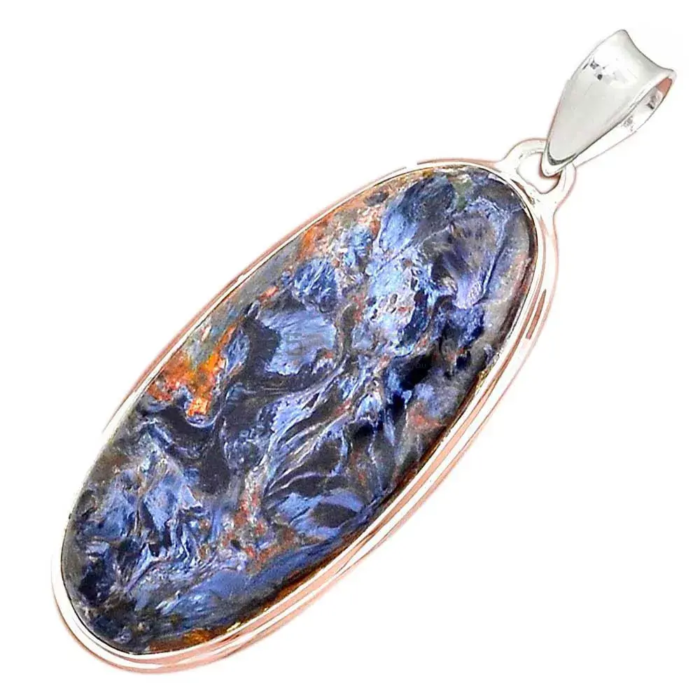 925 Sterling Silver Handmade Pendants In Pietersite Gemstone Jewelry 925SP144_6