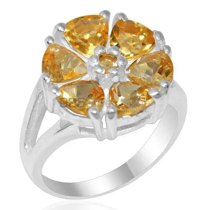 925 Sterling Silver Handmade Rings Exporters In Citrine Gemstone Jewelry 925SR2191