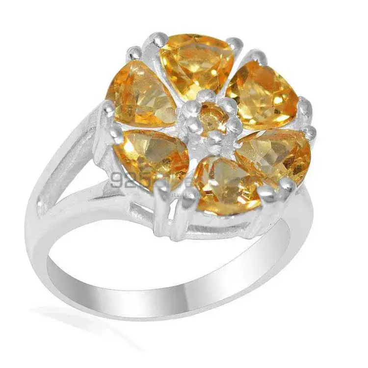 925 Sterling Silver Handmade Rings In Citrine Gemstone Jewelry 925SR2191_0
