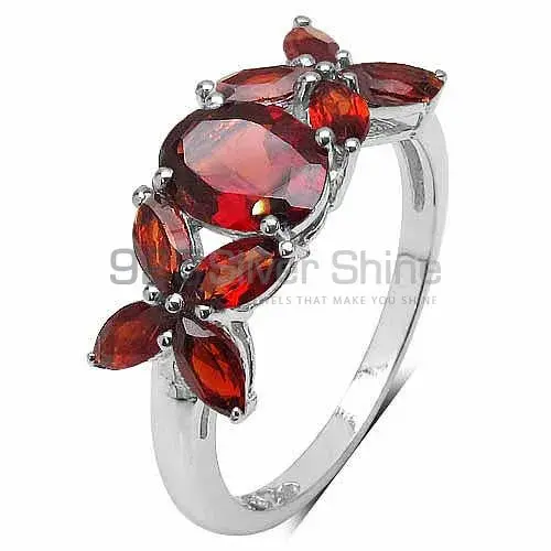 925 Sterling Silver Handmade Rings Exporters In Garnet Gemstone Jewelry 925SR3321_1