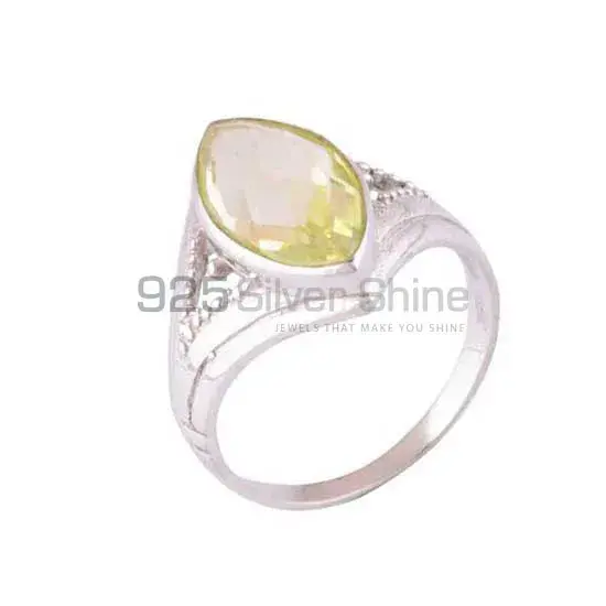 925 Sterling Silver Handmade Rings Exporters In Lemon Topaz Gemstone Jewelry 925SR3909_0