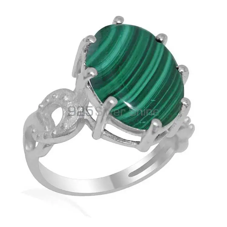 925 Sterling Silver Handmade Rings Exporters In Malachite Gemstone Jewelry 925SR1875_0
