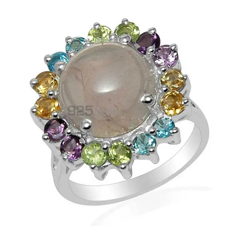 925 Sterling Silver Handmade Rings In Multi Gemstone Jewelry 925SR1492_0