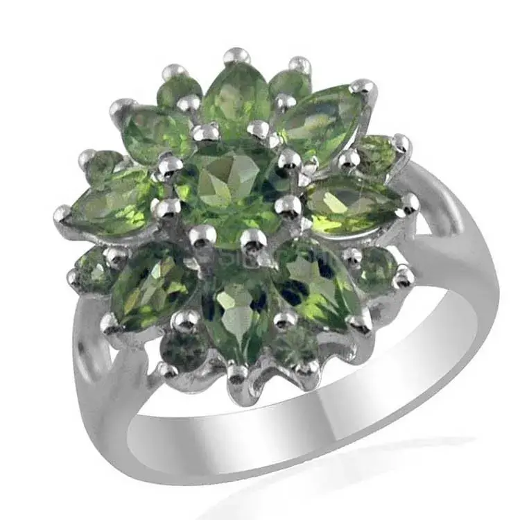 925 Sterling Silver Handmade Rings In Peridot Gemstone Jewelry 925SR1413_1