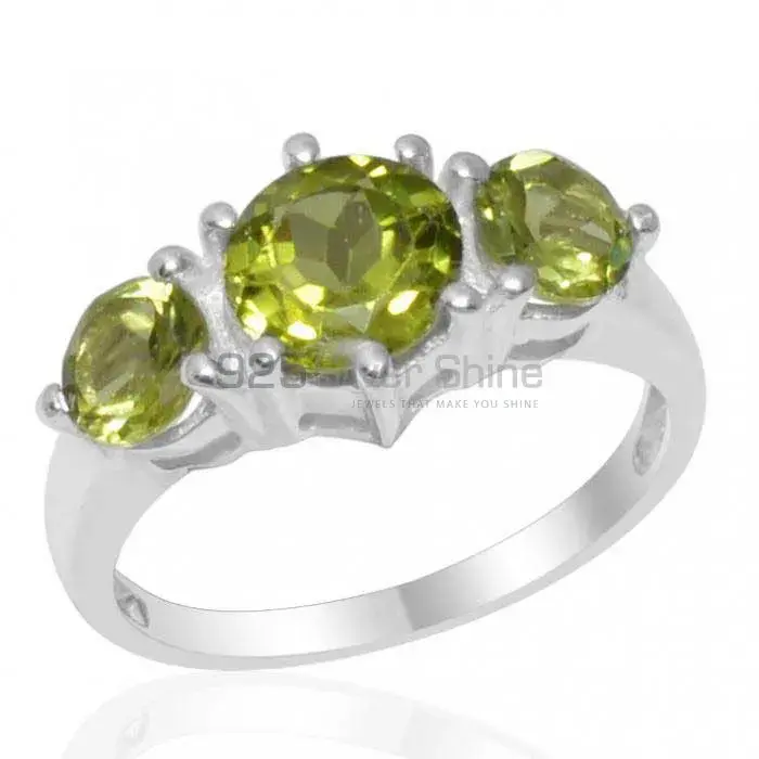 925 Sterling Silver Handmade Rings In Peridot Gemstone Jewelry 925SR1808_0