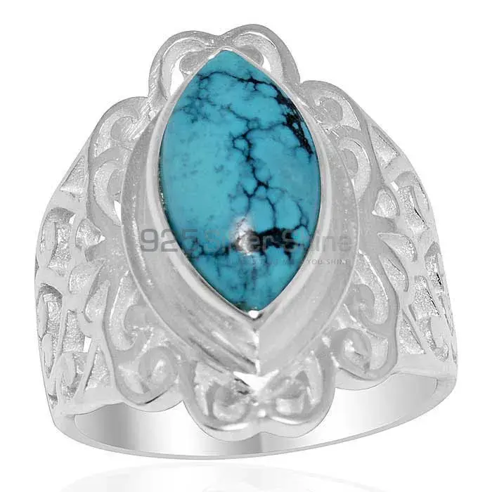 925 Sterling Silver Handmade Rings In Turquoise Gemstone Jewelry 925SR1650_0