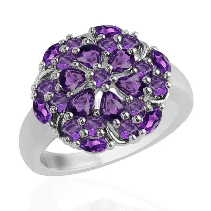 925 Sterling Silver Handmade Rings In Amethyst Gemstone Jewelry 925SR1727_0